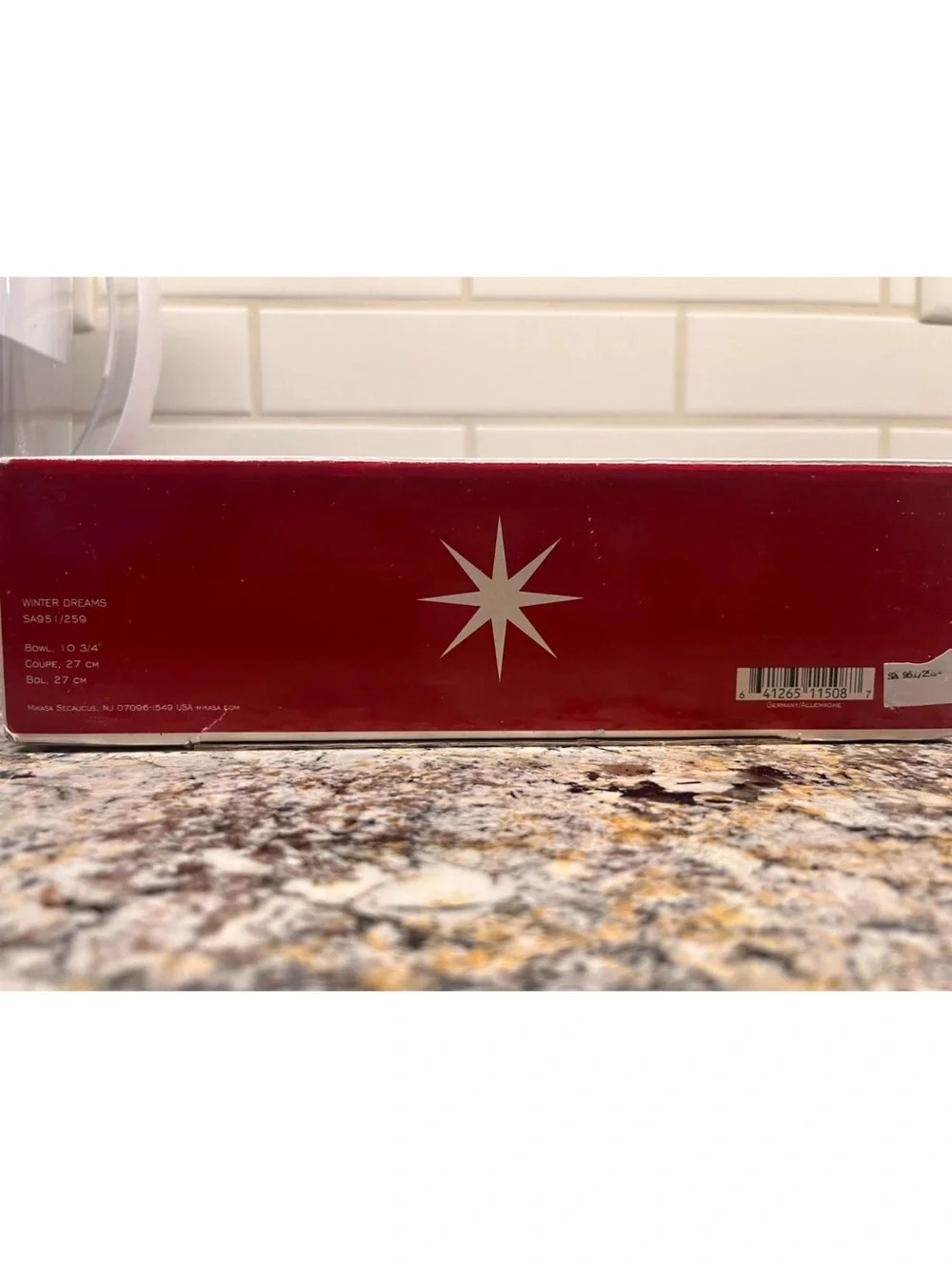 Vintage Mikasa Frosted Glass Holiday Plate